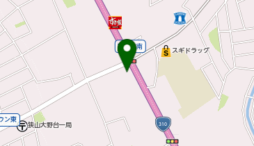 auショップ大阪狭山の地図画像