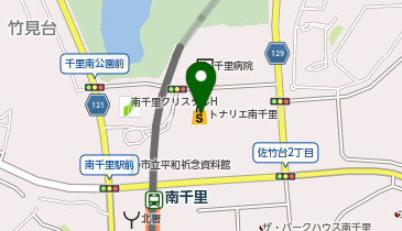 auショップトナリエ南千里の地図画像