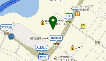 UQスポット岸和田カンカンベイサイドモールの地図画像