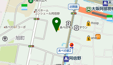 UQスポットあべのキューズモールの地図画像