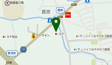 大阪トヨタNorthサンテラス寝屋川の地図画像