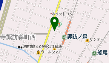 大阪トヨペット諏訪森店の地図画像