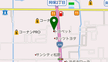 大阪トヨペット松原店の地図画像