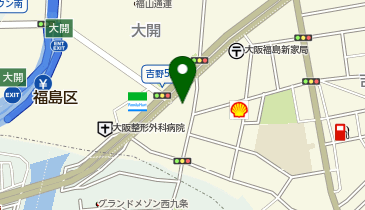 大阪トヨペット福島店の地図画像