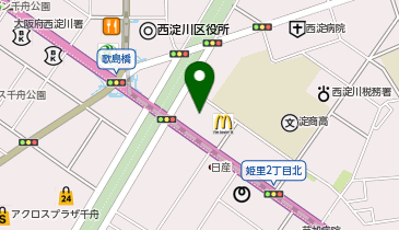 大阪トヨペット西淀店の地図画像