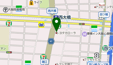 大阪トヨペット堀江店の地図画像