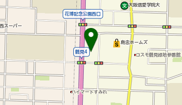 大阪トヨペット花博店の地図画像