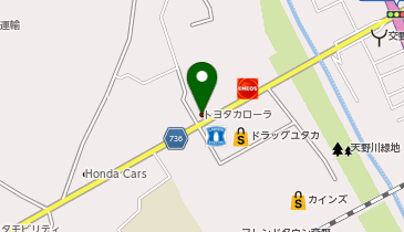 大阪トヨペット交野店の地図画像