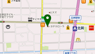 大阪トヨペット生野巽店の地図画像