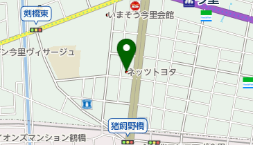 ネッツトヨタ大阪今里店」(大阪市東成区-トヨタ-〒537-0014)の地図