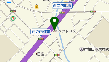 ネッツトヨタ南海岸和田店の地図画像