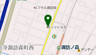 ネッツトヨタ南海諏訪森店の地図画像