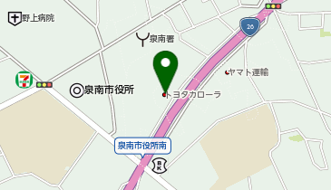 ネッツトヨタ南海泉南店の地図画像
