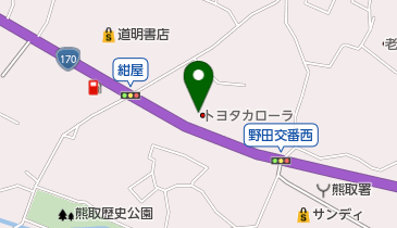 トヨタカローラ南海熊取店の地図画像