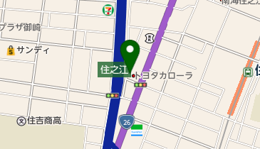 トヨタカローラ南海住之江店の地図画像