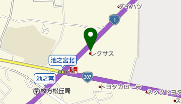 レクサス枚方の地図画像