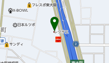レクサス東大阪の地図画像