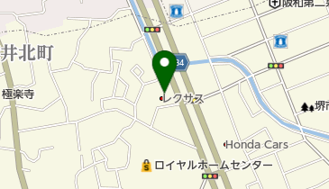 レクサス泉北の地図画像
