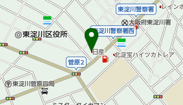 日産大阪豊里店の地図画像