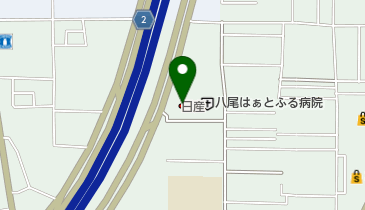 日産大阪中環八尾店の地図画像