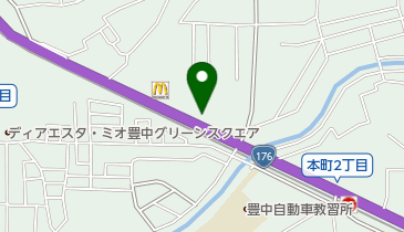 日産大阪豊中北店の地図画像