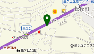 ゲンズ枚方店の地図画像