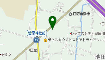 ホンダドリーム香里園の地図画像