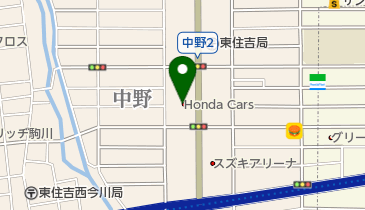 Honda Cars大阪東住吉店の地図画像