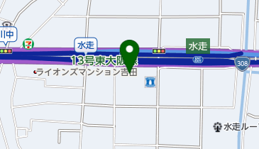 Honda Cars大阪水走店の地図画像