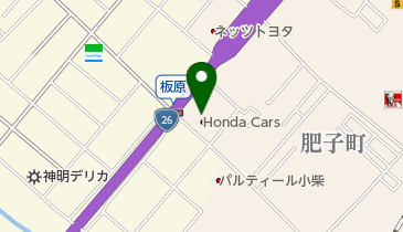 Honda Cars泉州泉大津板原店の地図画像