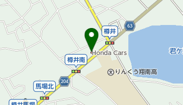 Honda Cars泉南樽井樽井店の地図画像