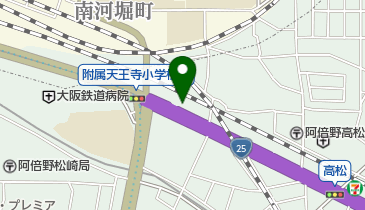 Honda Cars大阪天王寺店の地図画像