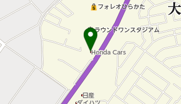Honda Cars大阪枚方東店の地図画像