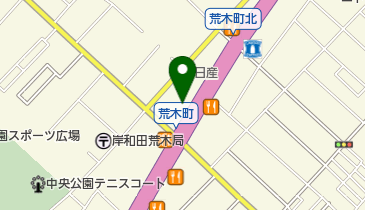 泉南三菱自動車販売岸和田東店の地図画像