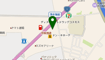 大阪スバル守口店の地図画像