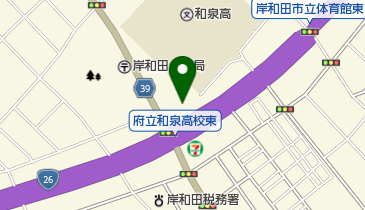 大阪ダイハツ販売岸和田店の地図画像