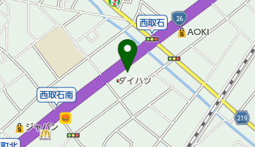 大阪ダイハツ販売高石店の地図画像