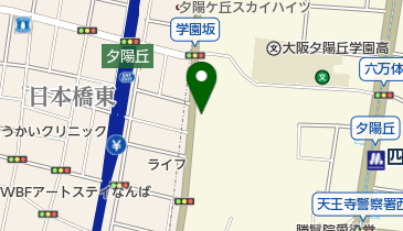 大阪ダイハツ販売天王寺店の地図画像