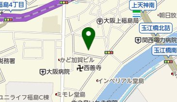 大阪ダイハツ販売福島店の地図画像