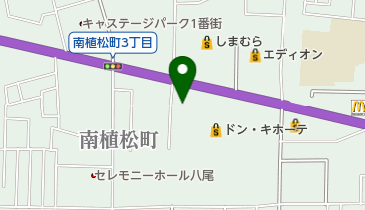 大阪ダイハツ販売八尾店の地図画像