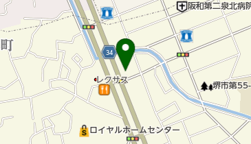 レッドバロン泉北の地図画像