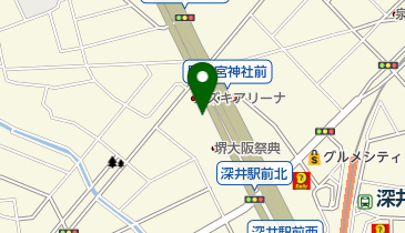 ルーニー深井店の地図画像