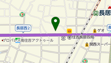 長居モータースの地図画像