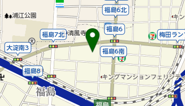 BMW新梅田の地図画像