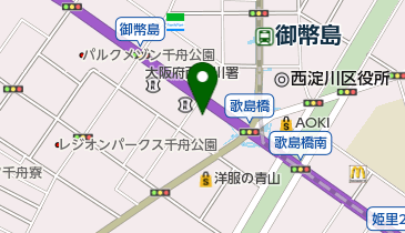 キャデラック大阪中央/シボレー大阪中央の地図画像