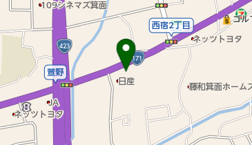 ルノー箕面の地図画像