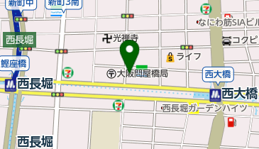 ポルシェセンター中大阪の地図画像