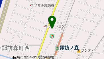 フォルクスワーゲン浜寺の地図画像