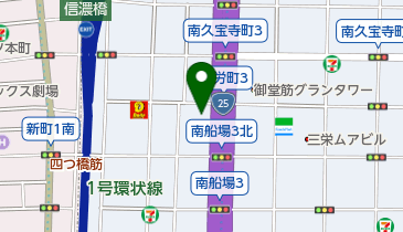 コーンズ大阪ショールームの地図画像