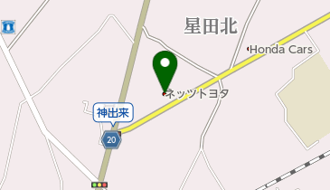 トヨタモビリティ新大阪U-Car交野店の地図画像